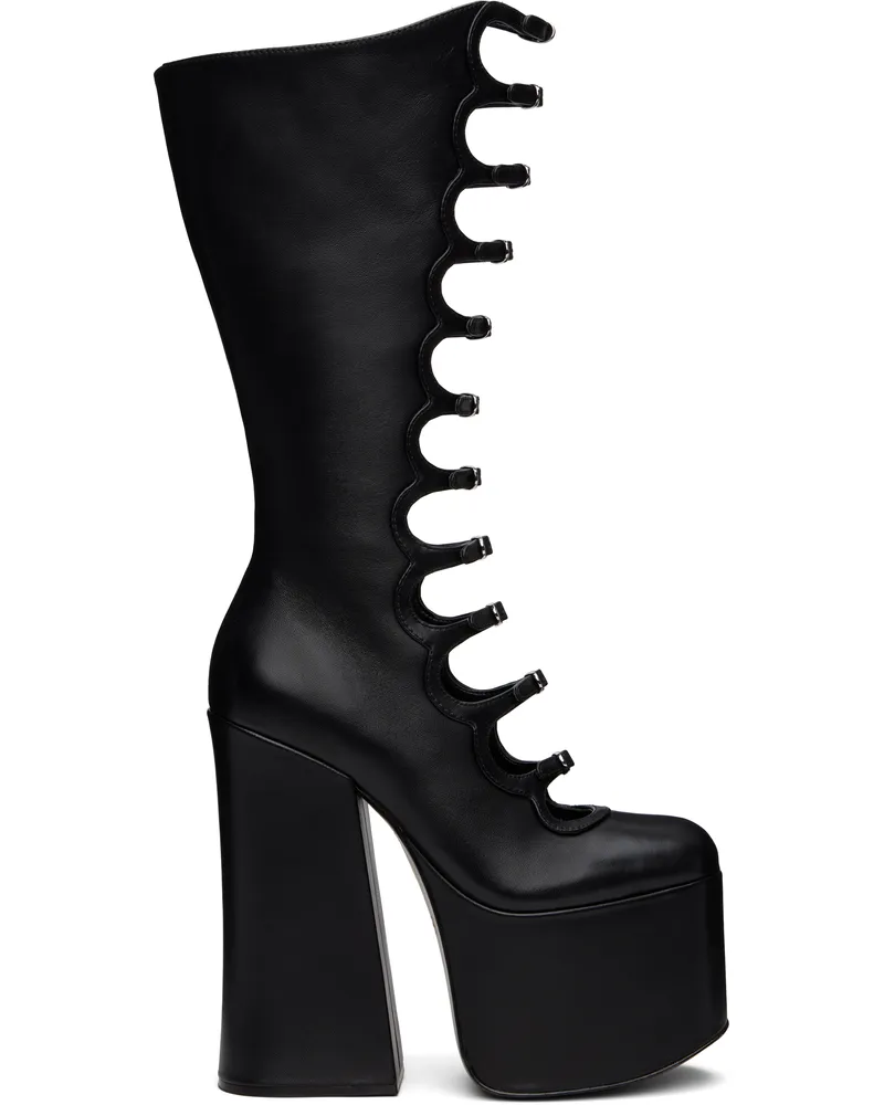 Marc Jacobs Black 'The Kiki' Knee-High Boots 001
