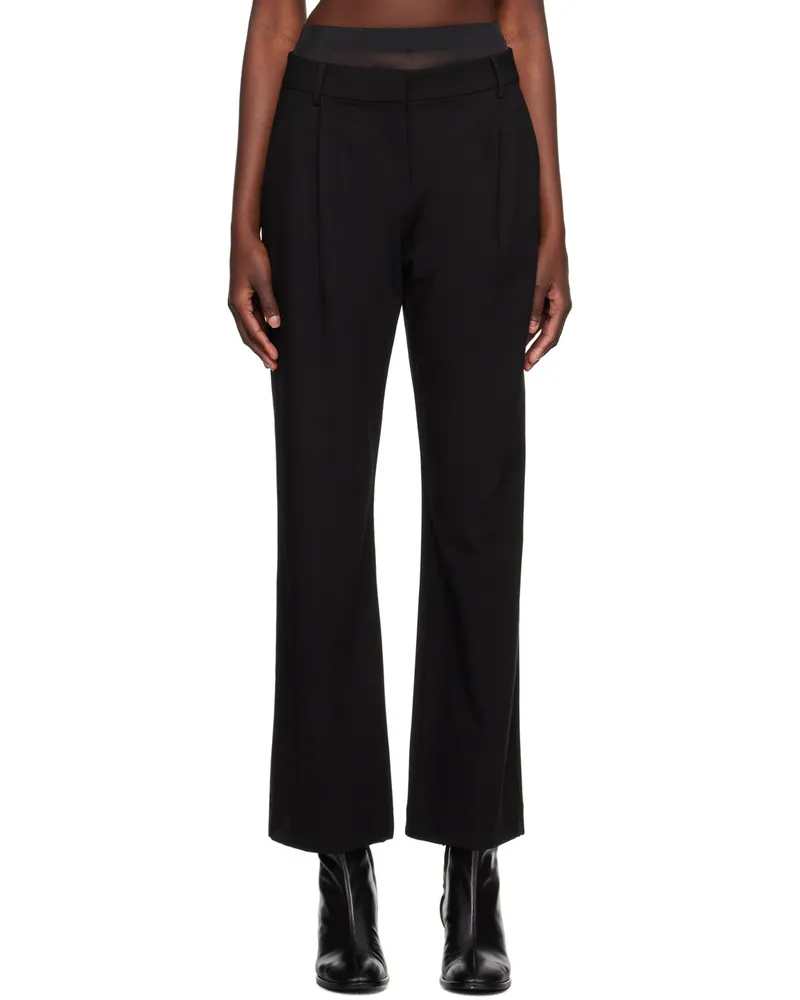 bec & bridge Black Mason Slouched Trousers Black