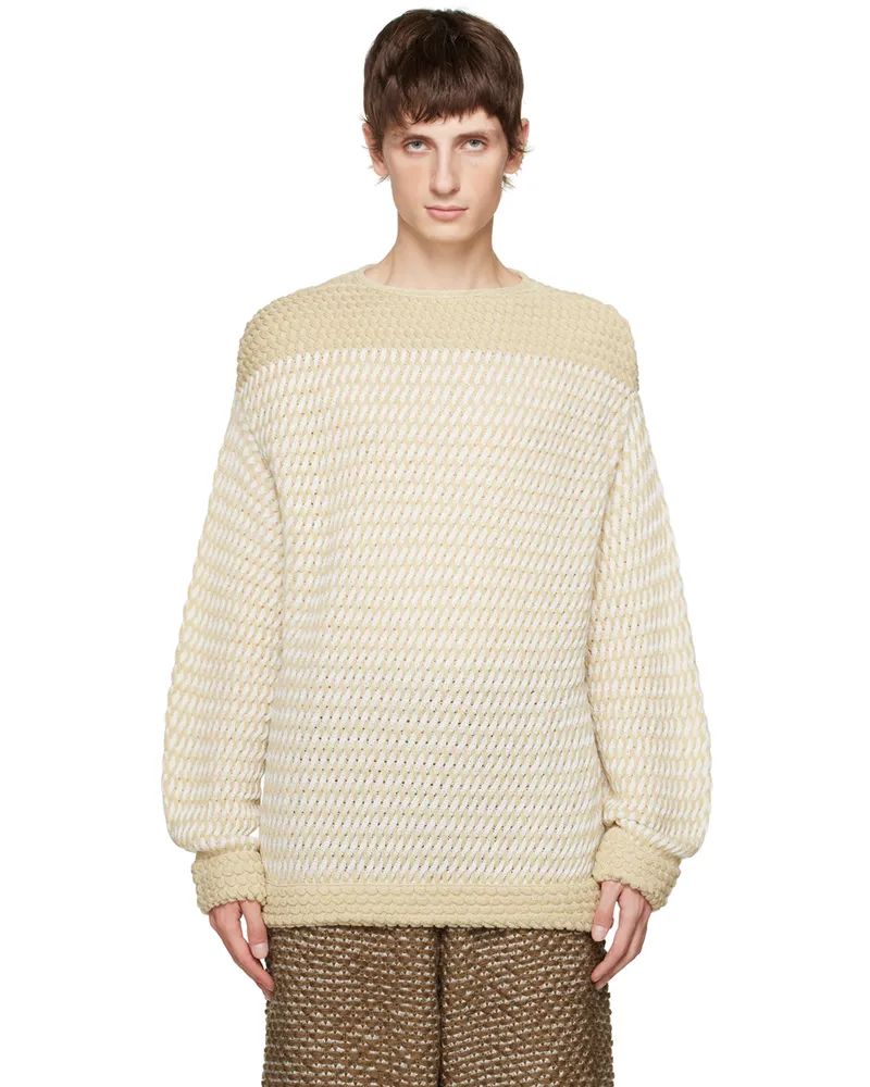 Isa Boulder Beige Sailor Sweater Oatmeal