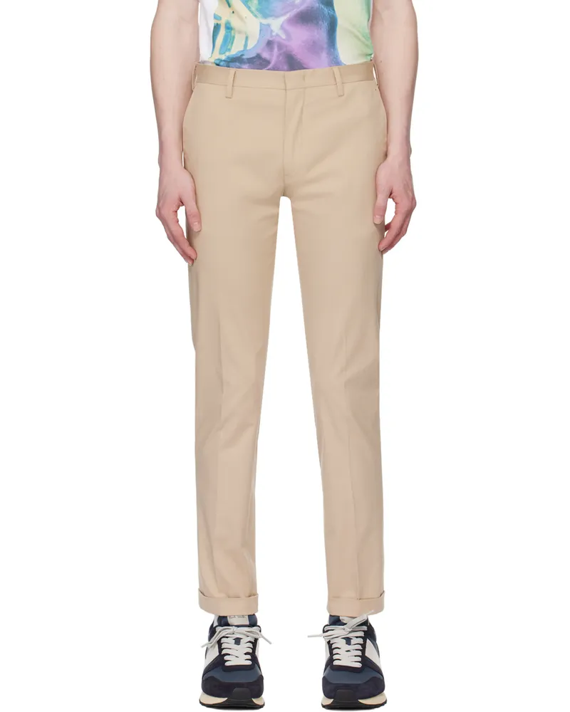 Paul Smith Beige Four-Pocket Trousers 08