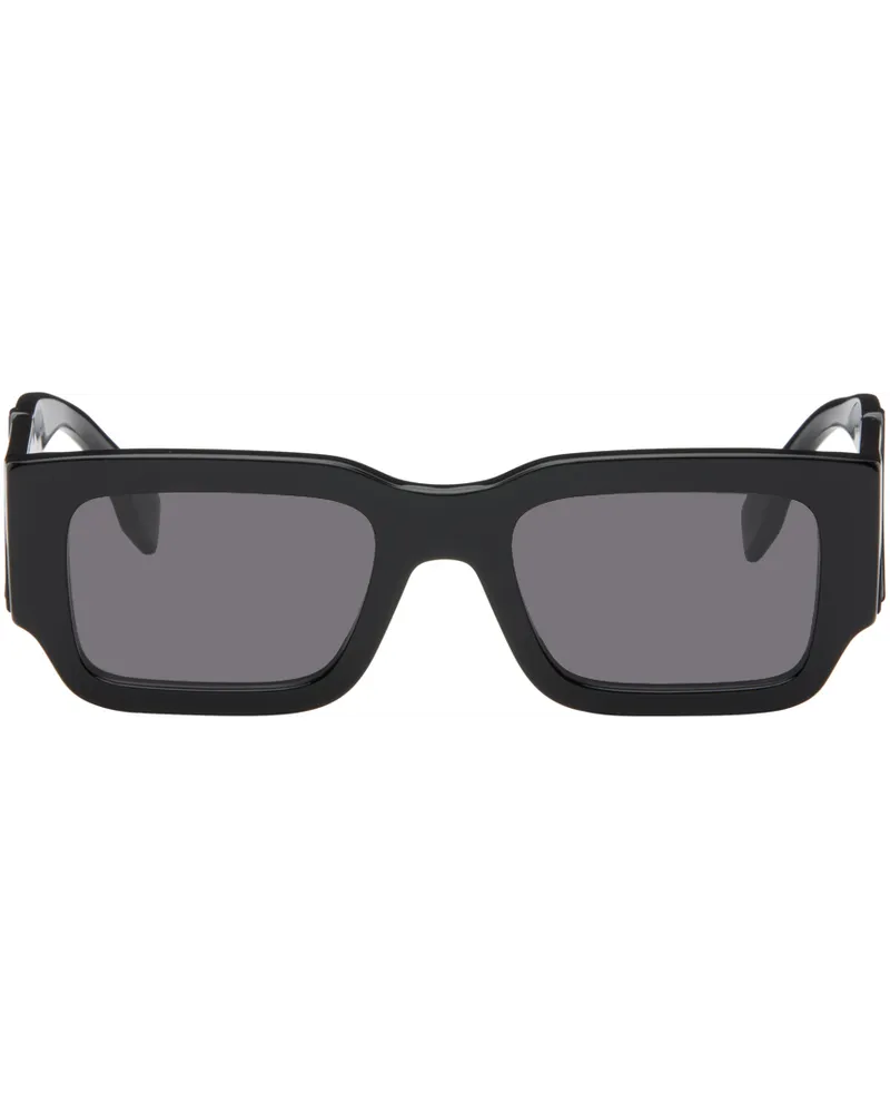 Fendi Black Diagonal Sunglasses Shiny