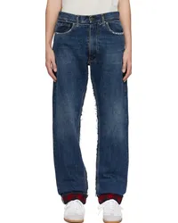 Maison Margiela Indigo Distressed Jeans Indigo