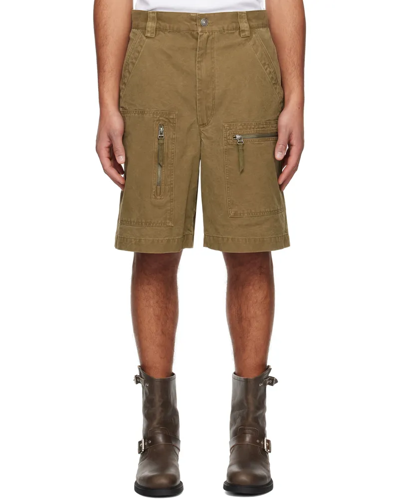 Isabel Marant Brown Kyle Denim Shorts Light
