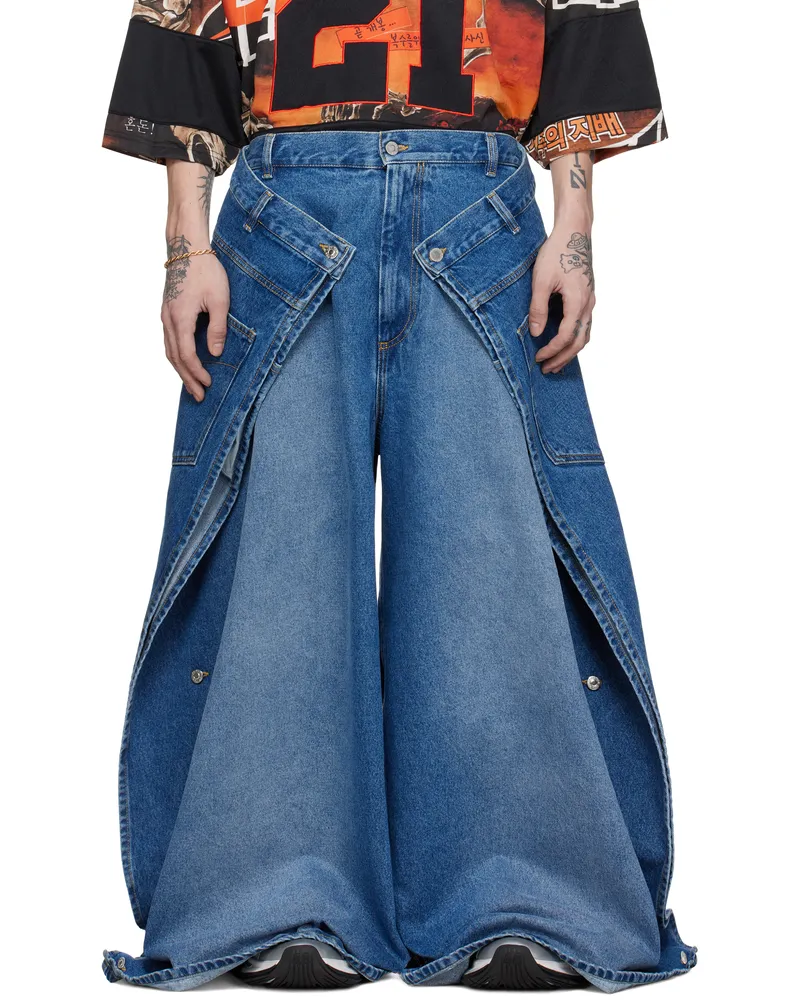 LU'U DAN Blue Breakaway Maxi's Jeans Lawless
