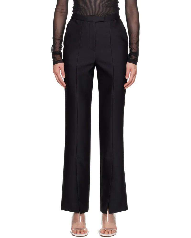 LVIR Black Slit Trousers Black