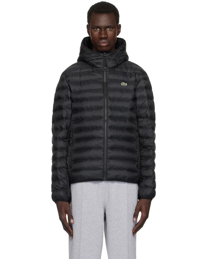 Lacoste Black Zip Puffer Jacket 031