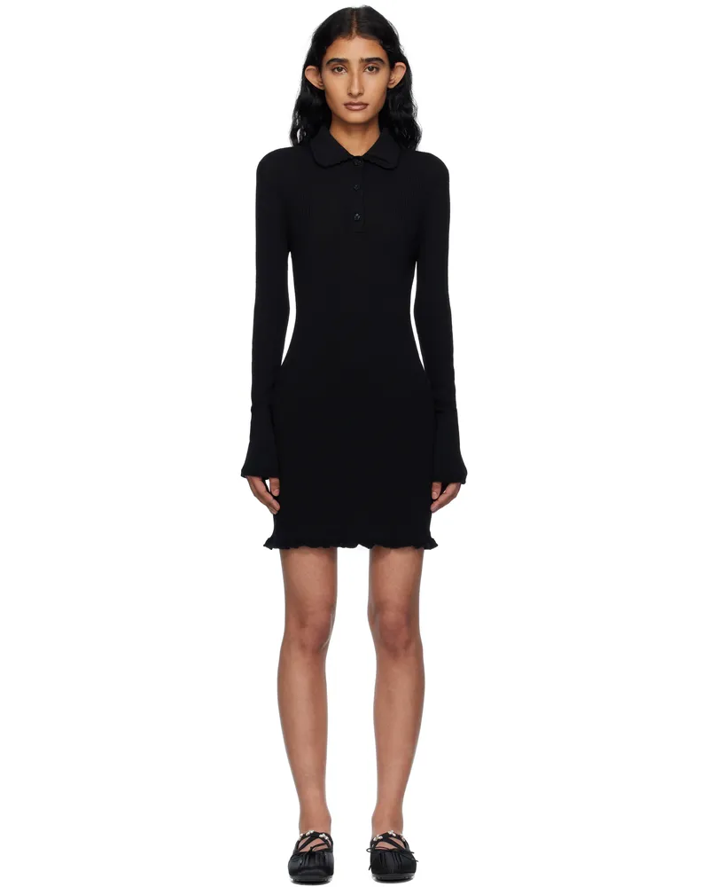 Cecilie Bahnsen Black Botka Minidress Black