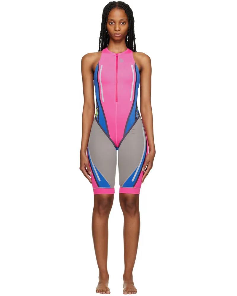 adidas Multicolor Paneled One-Piece Swimsuit Multicolor