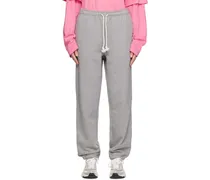 Gray Relaxed-Fit Lounge Pants
