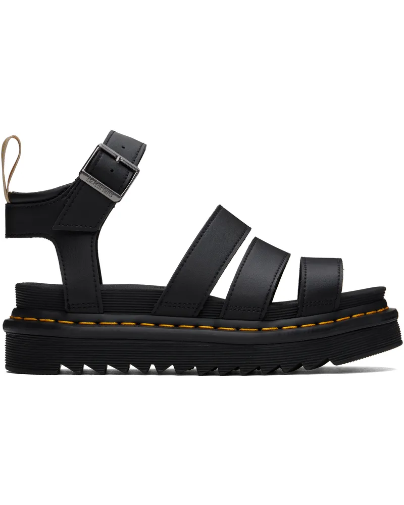 Dr.Martens Black Vegan Blaire Gladiator Sandals Black