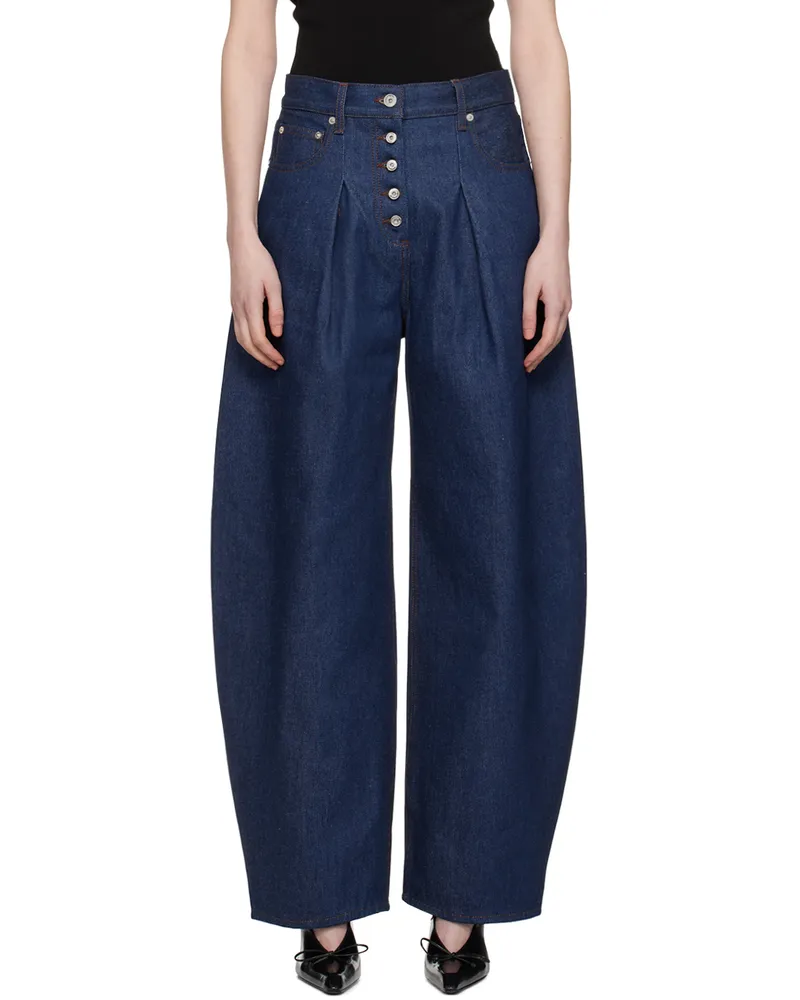 Jacquemus Blue Les Sculptures 'Le de-Nîmes Ovalo' Jeans 38b