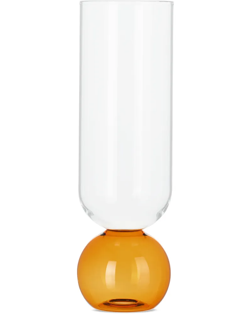 Natalia Criado Orange Flower Vase Amber
