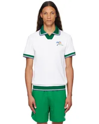 Casablanca Paris White Croquis De Tennis Polo White