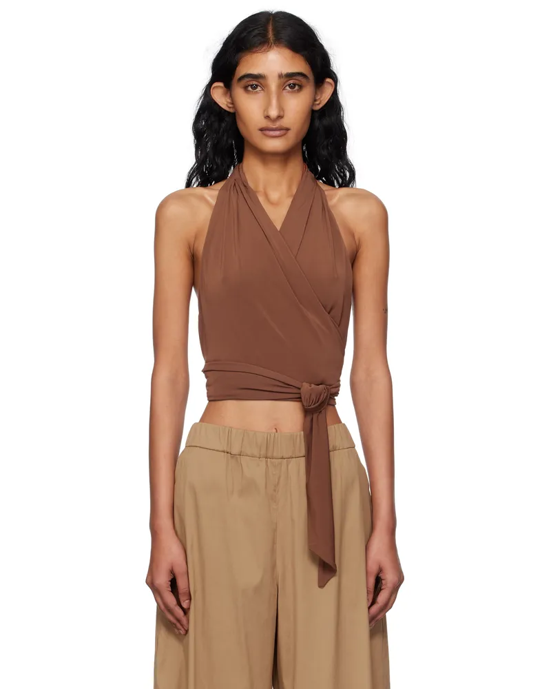 Max Mara Brown Plinio Top 004