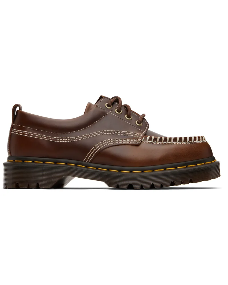 Dr.Martens Brown Orleans Leather Lowell Derbys Butterscotch