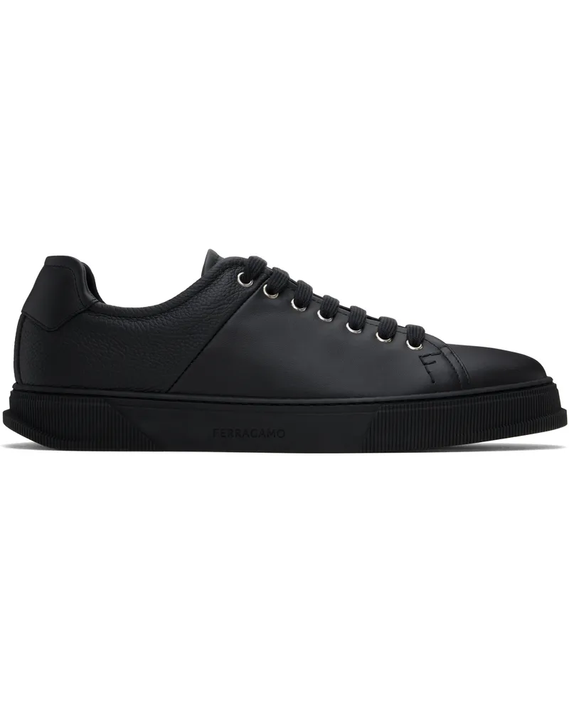 Ferragamo Black Low Cut Sneakers Nero