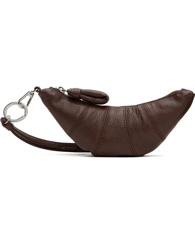 Christophe Lemaire Brown Crossbody Croissant Coin Pouch Br503