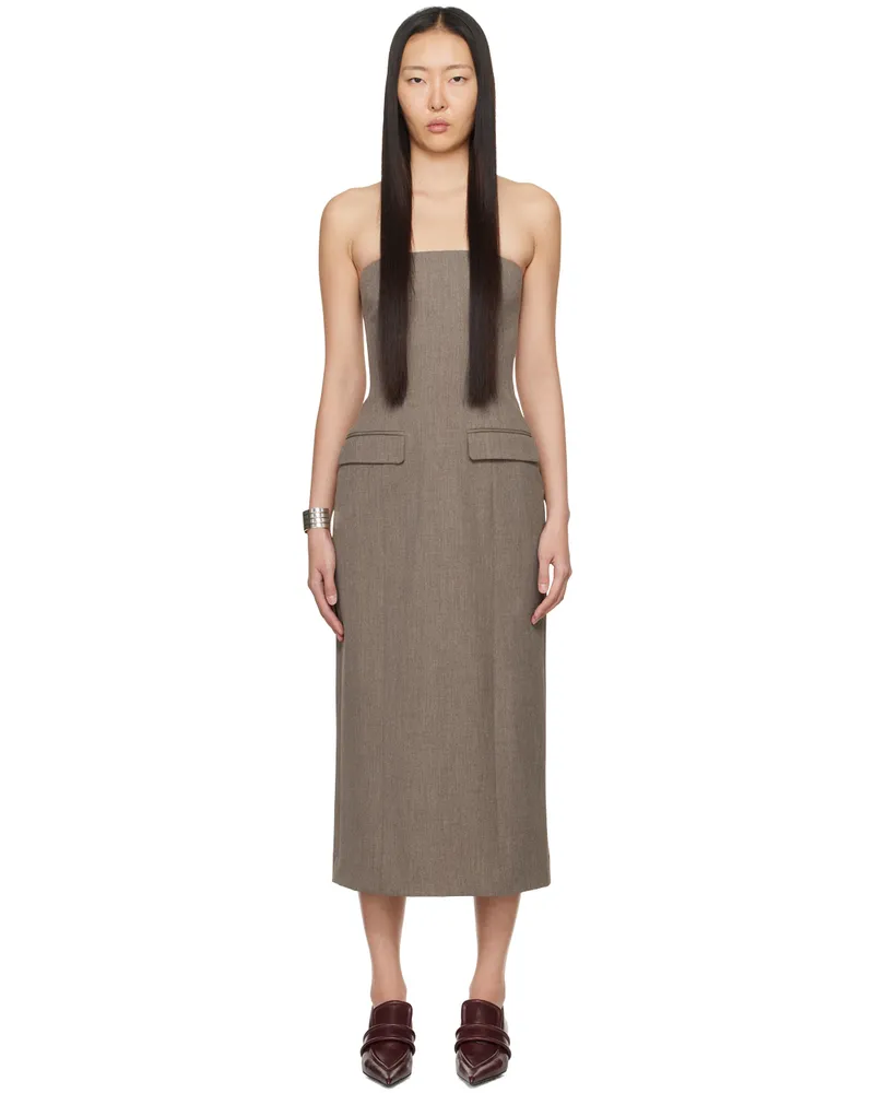 Beaufille Brown Callie Maxi Dress Heather