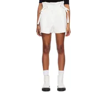 White Paperbag Shorts