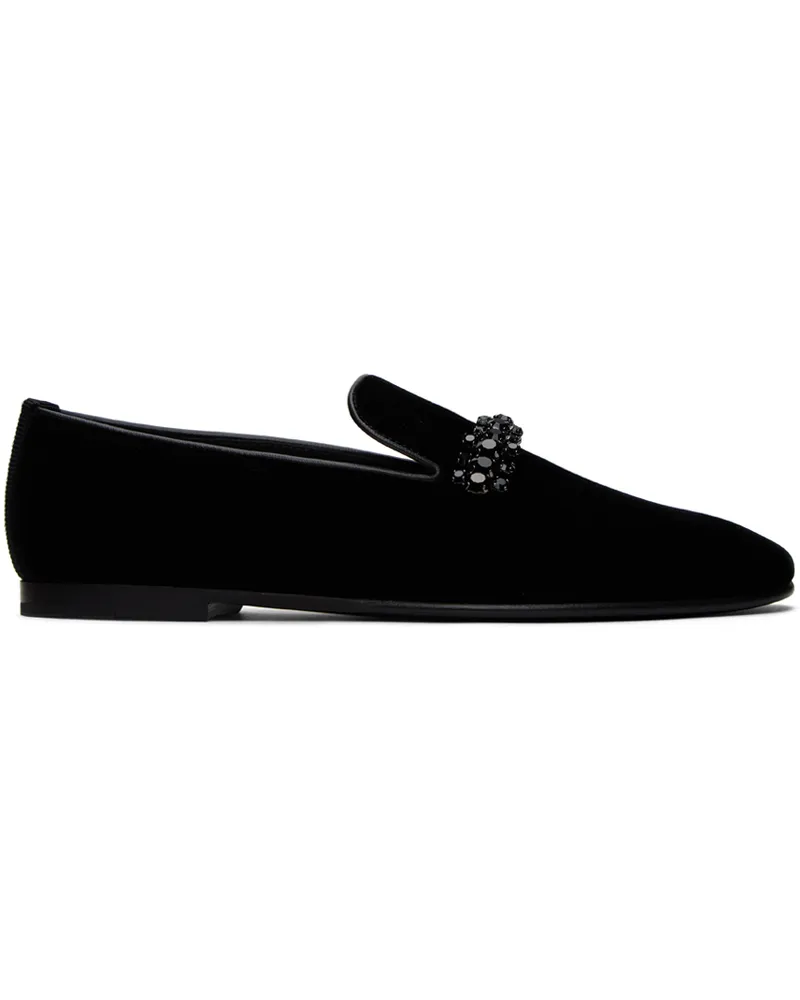 Jimmy Choo Black Bing Loafers Black