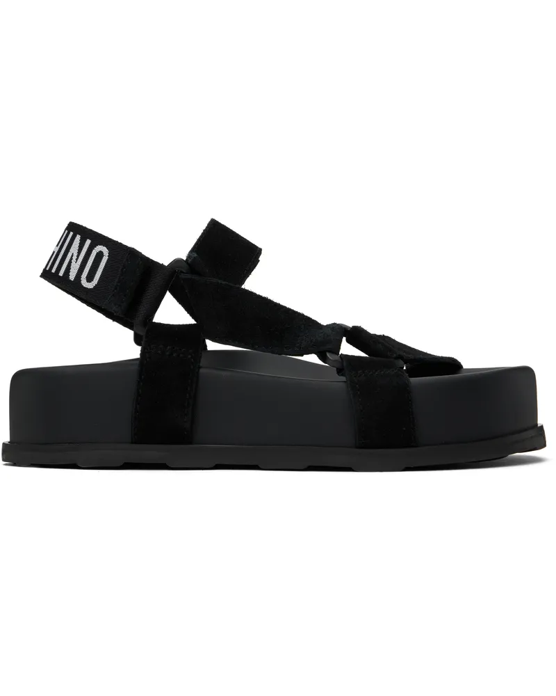 Moschino Black Suede Sandals 000