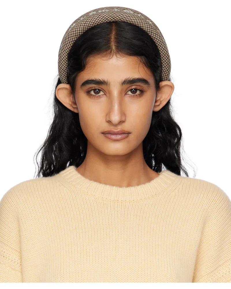 Toga Beige Metal Headband 05