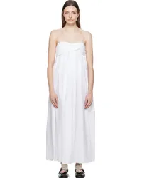 Cecilie Bahnsen White Vera Midi Dress White