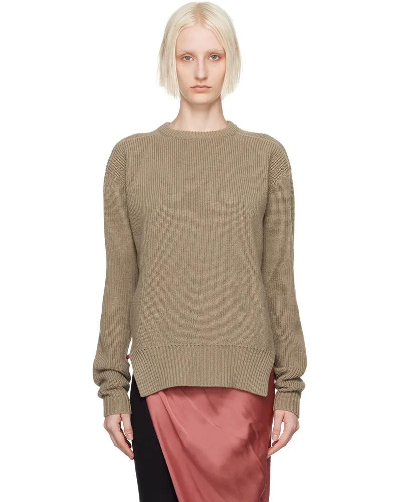 Rick Owens Gray Porterville Heavy Sweater 34