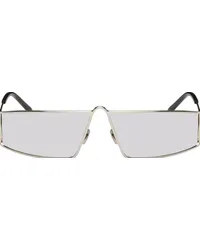 Saint Laurent SSENSE Exclusive Silver SL 606 Sunglasses Silver