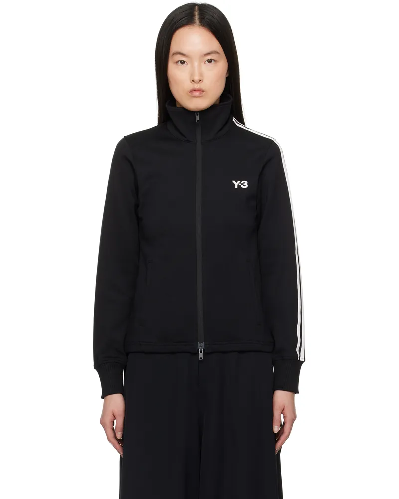 Y-3 Black 3-Stripes Track Jacket Black