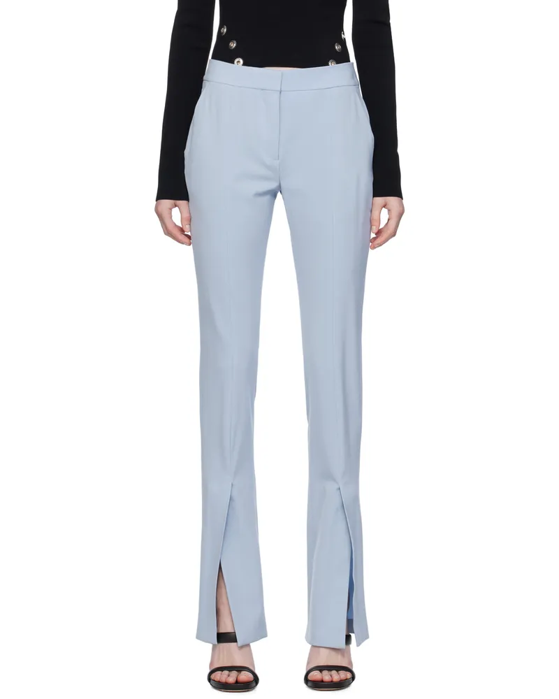 OFF-WHITE Blue Basic Trousers Light