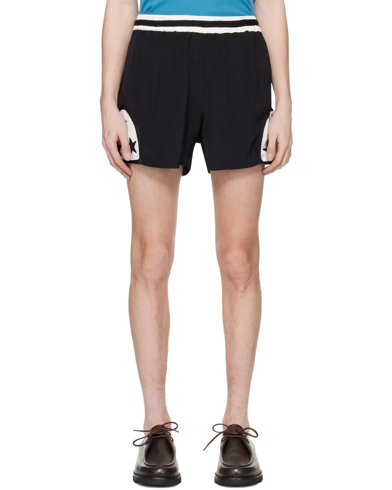 BODE Black Star Field Shorts Black