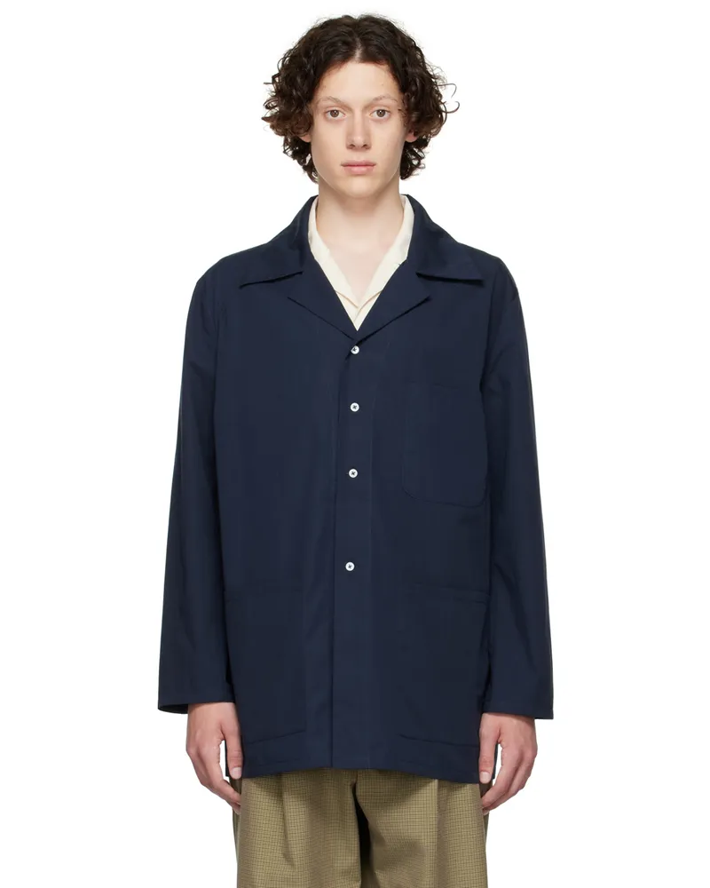 Camiel Fortgens Navy Pyjama Shirt Navy