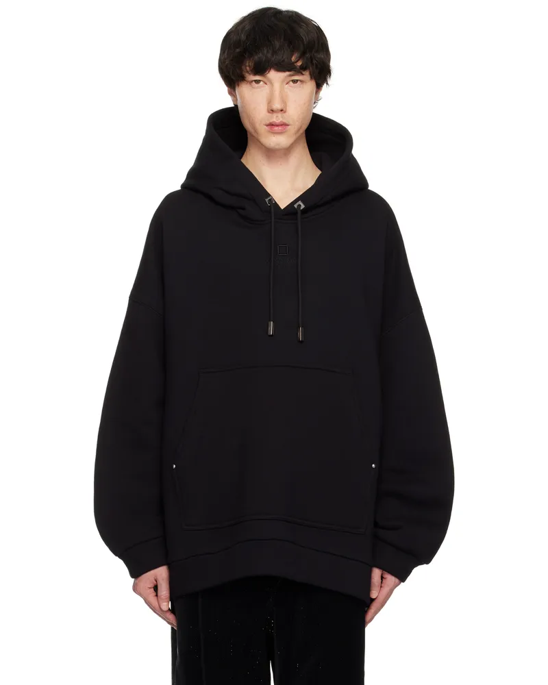 Wooyoungmi Black Cotton Hoodie 731b