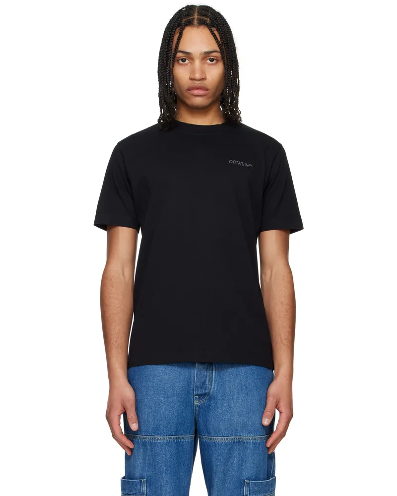 OFF-WHITE Black Bookish Slim T-shirt Black