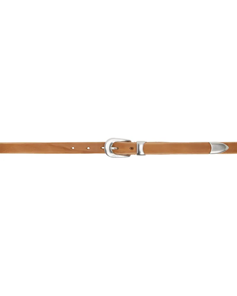 Our Legacy Tan 2 CM Belt Desert