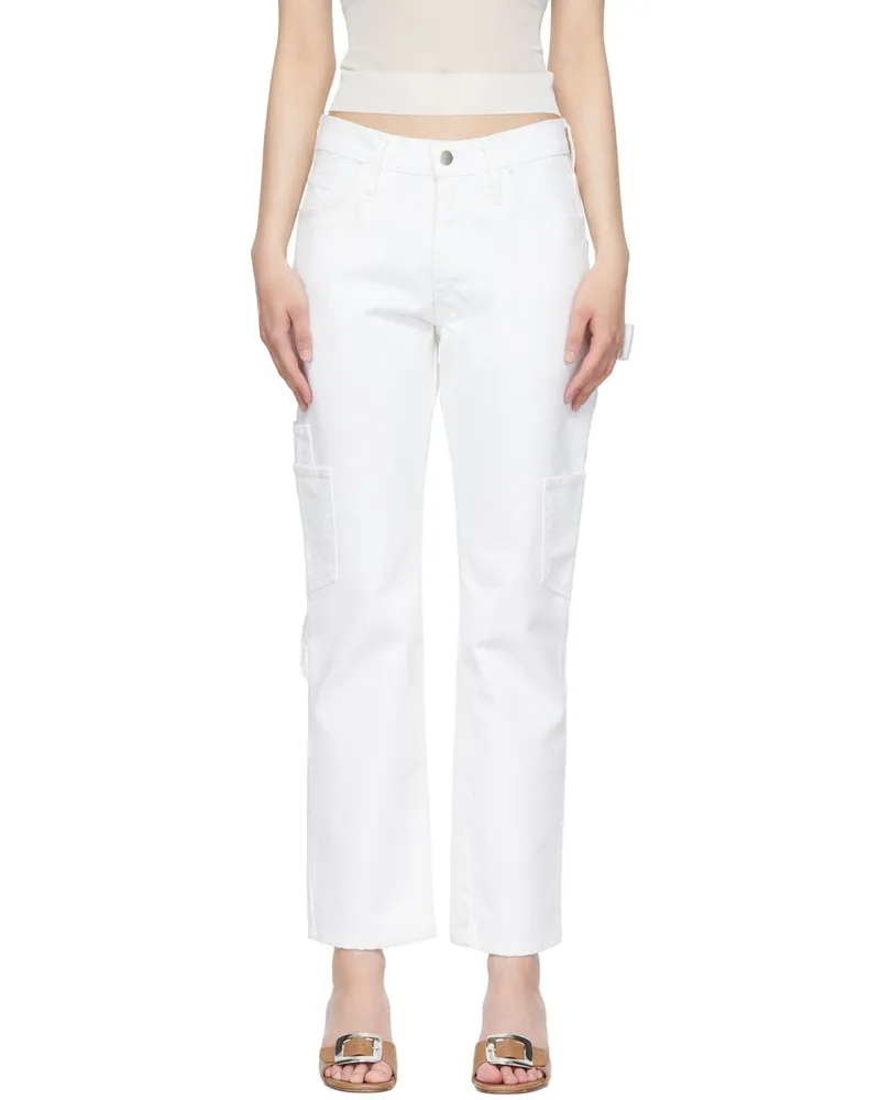 Maryam Nassir Zadeh White Straight-Cut Jeans 1074