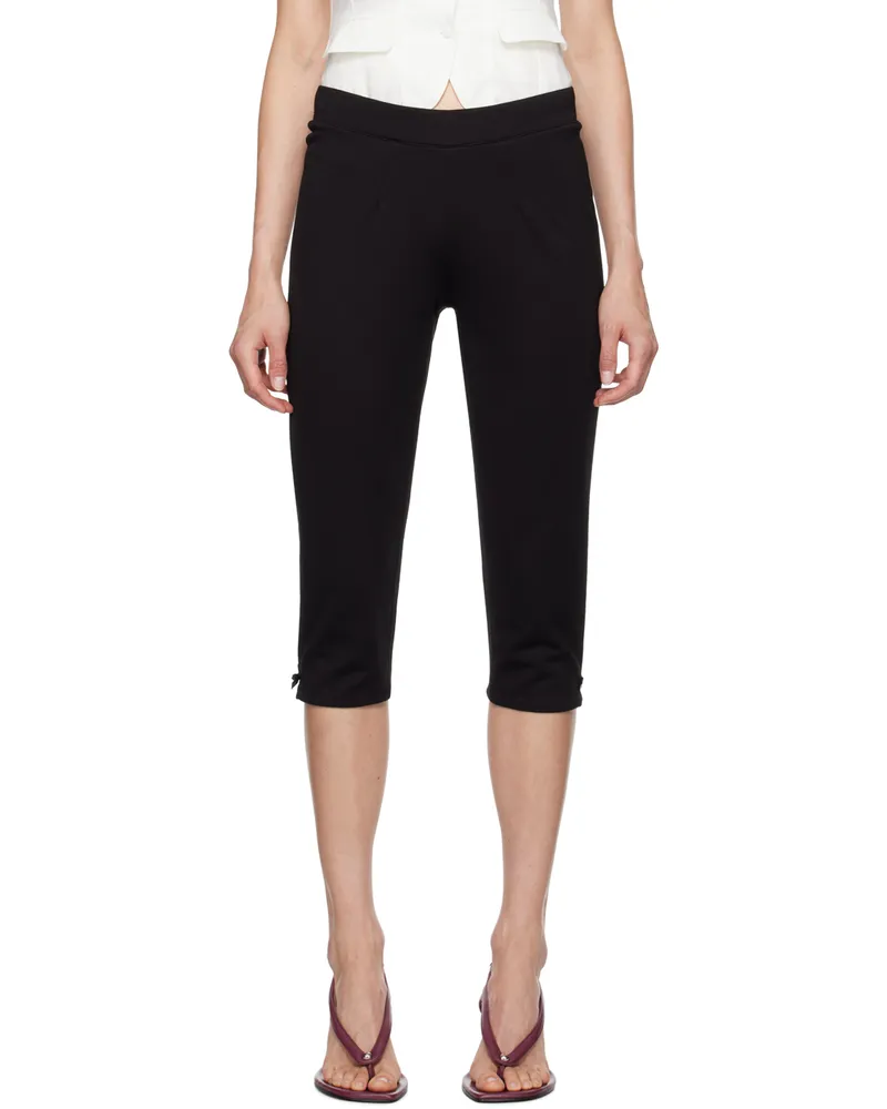 GUIZIO Black Caria Capri Leggings Black