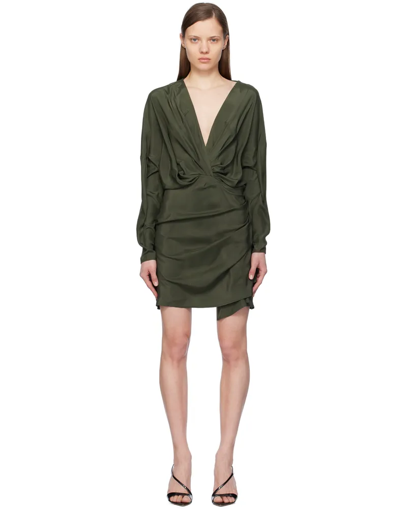 GAUGE81 Green Asuka Minidress Camouflage