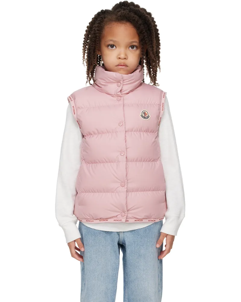 Moncler Big Kids Pink Badia Down Vest 501