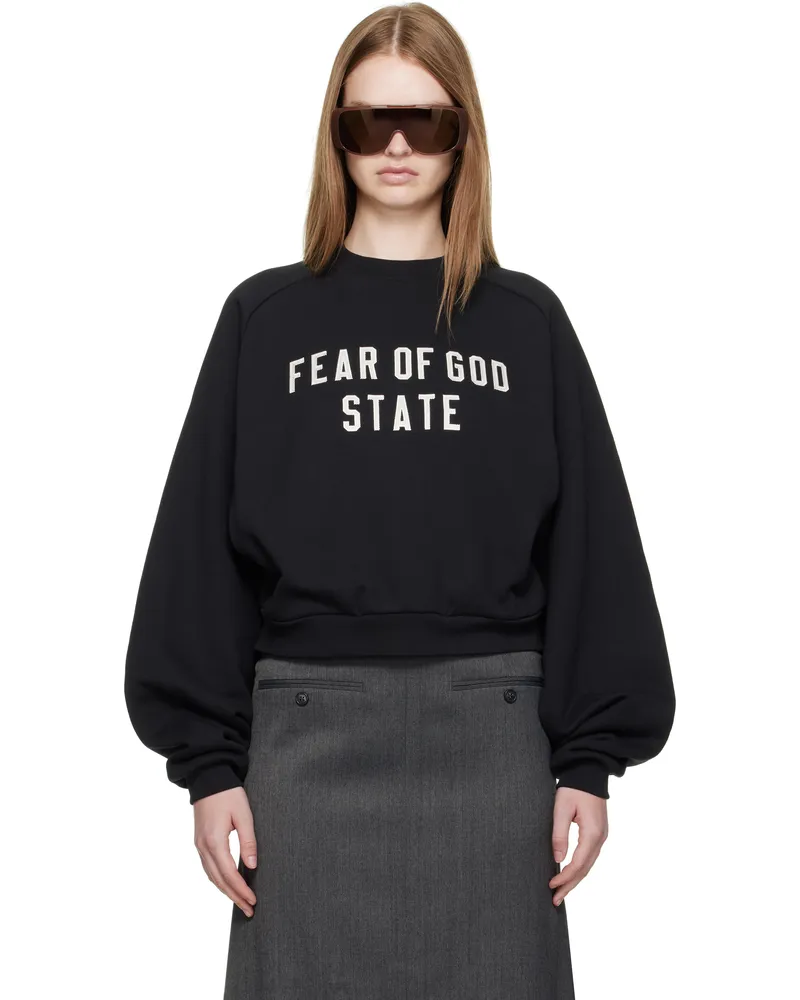 Fear of God Black Fleece Raglan Crewneck Sweatshirt Jet
