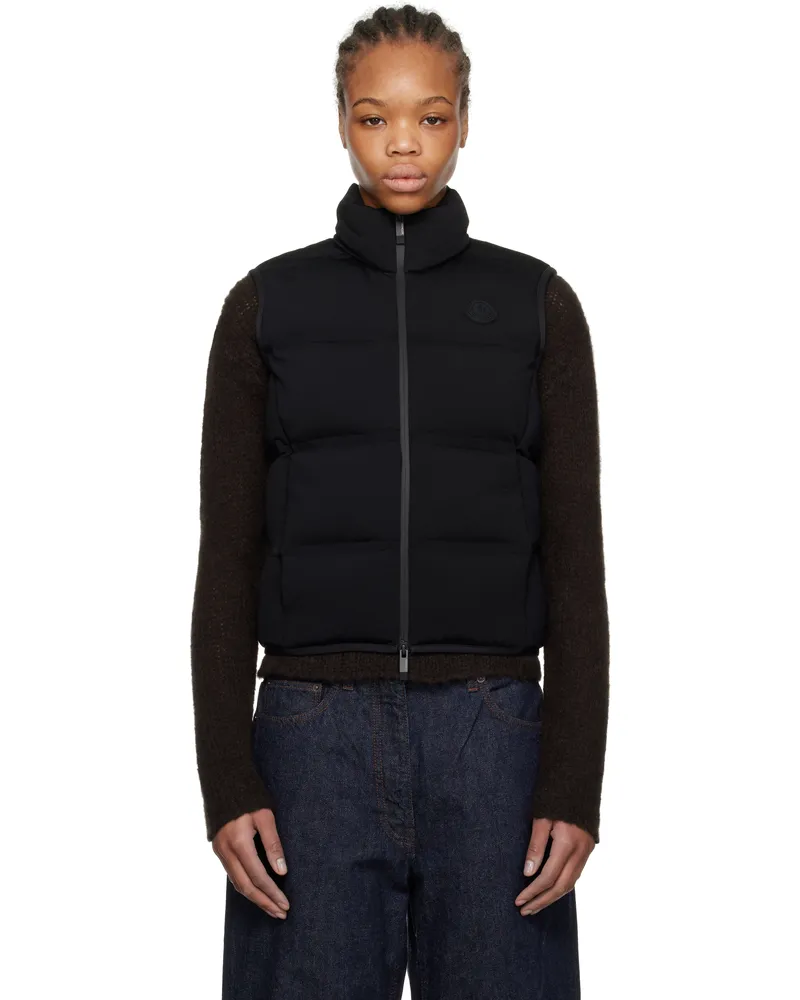 Moncler Black Quilted Down Vest 999