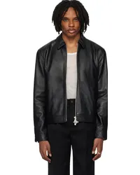 Han Kjøbenhavn Black Zip Leather Jacket Black