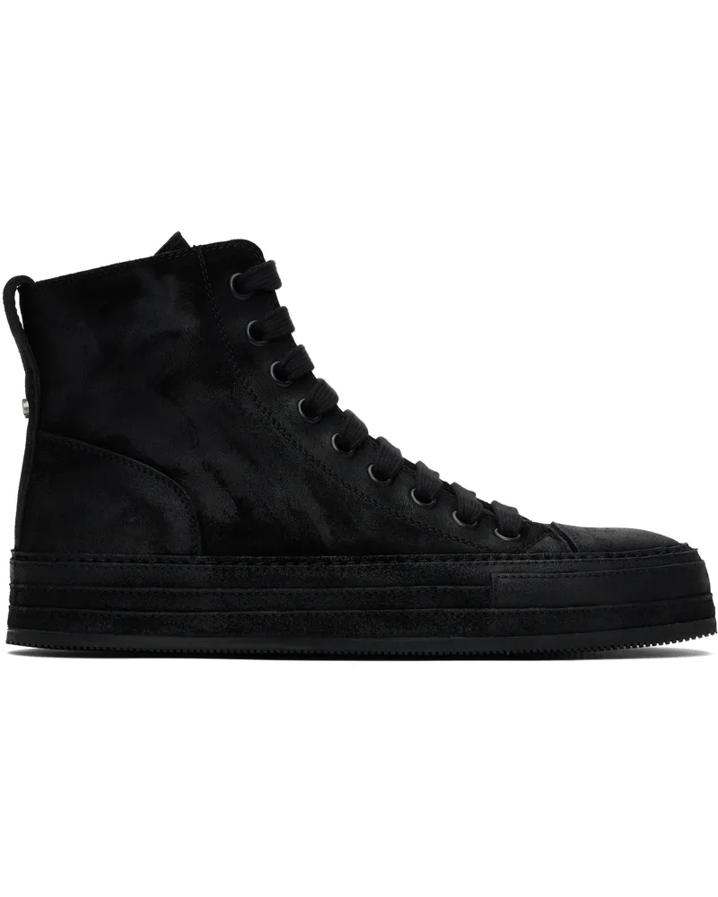 Ann Demeulemeester Black Orvo High-Top Sneakers Black