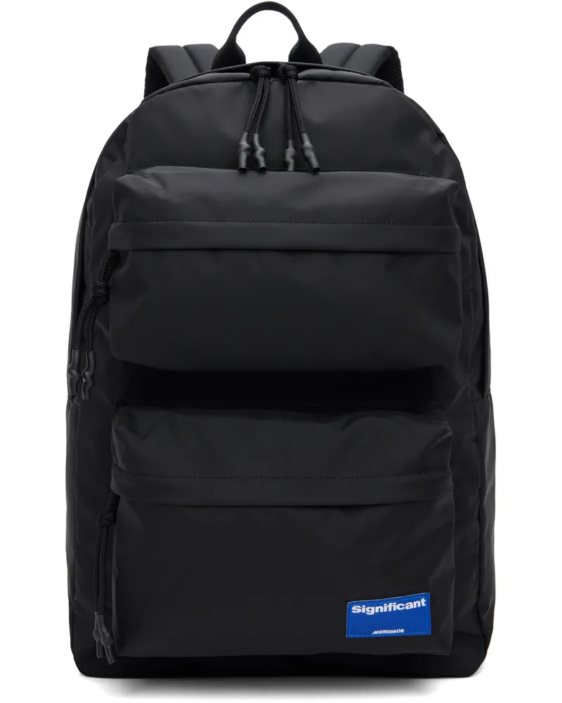 Adererror Black Significant Tag 03 Backpack Noir