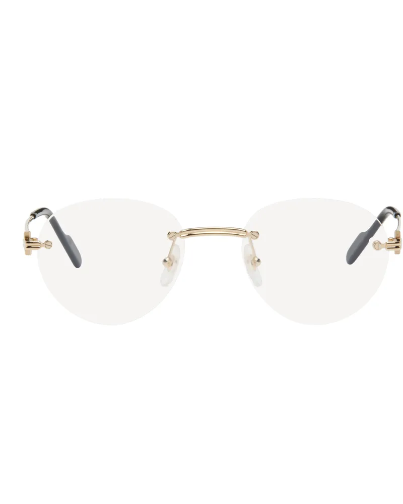 Cartier Gold CT0514O Glasses Gold-gold-transparen