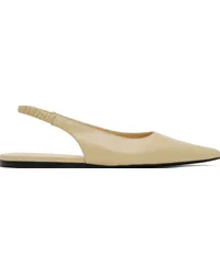 Proenza Schouler Beige Spike Slingback Ballerina Flats 18063-123-parchment