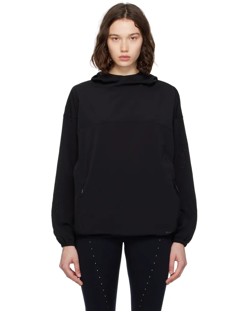 Snow Peak Black Breathable Quick Dry Anorak Black