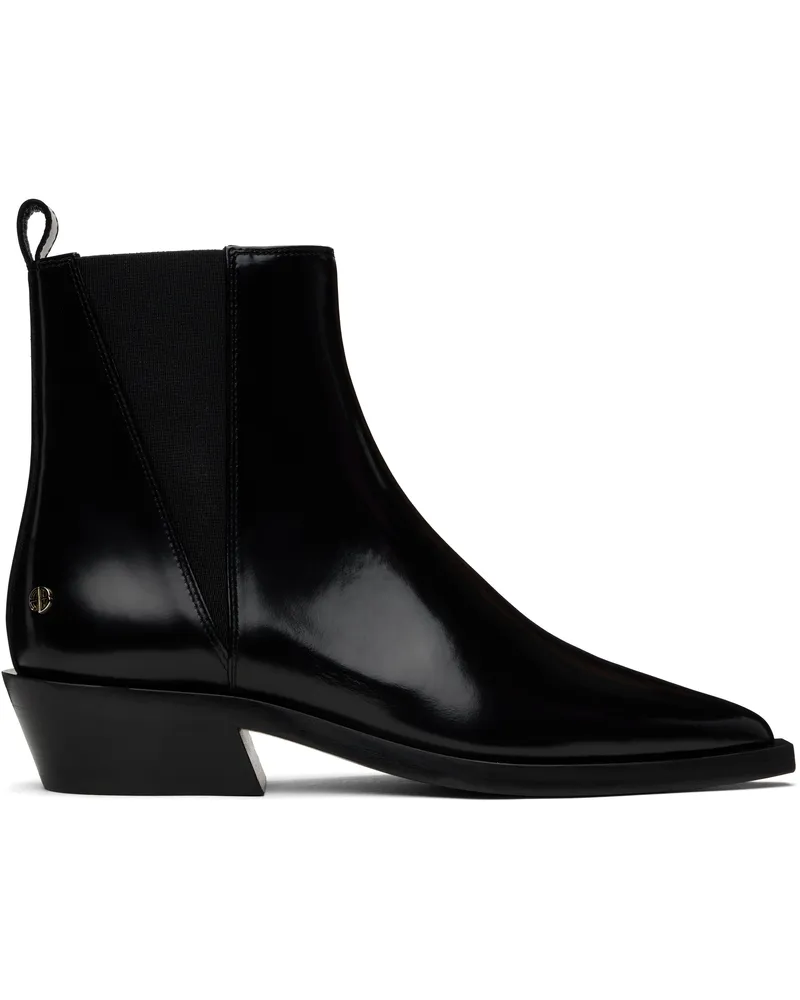 Anine Bing Black Bekah Flat Boots Black