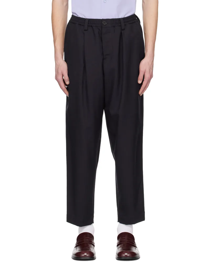 Marni Navy Cropped Trousers 00b99